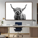 Fanny Scottish Highland Cow Cattle Art Print Farmhouse Wall by MyGreatCanvas | Canvas Wall Art Prints | Photo Prints & Wall Decor