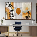 Modern Boho Sun and Leaf Abstract Art – 3-Panel Giclée by MyGreatCanvas | Canvas Wall Art Prints | Photo Prints & Wall Decor