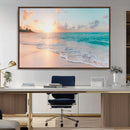 Beach Sunrise Wall Art, Coastal Seascape Canvas Print, Ocean by MyGreatCanvas | Canvas Wall Art Prints | Photo Prints & Wall Decor