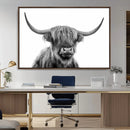 Scottish Highland Cow Cattle Art Print Wall Art Canvas Print by MyGreatCanvas | Canvas Wall Art Prints | Photo Prints & Wall Decor