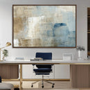 Abstract Blue and Beige Wall Art, Modern Minimalist Canvas by MyGreatCanvas | Canvas Wall Art Prints | Photo Prints & Wall Decor