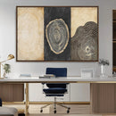 Tree Rings Canvas Wall Art Print – Minimalist Natural