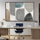 Canvas Print Wall Art Abstract Art Boho, Framed Boho Decor