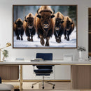 Buffalo Wall Art Canvas Print, American Bison Herd Wall Art by MyGreatCanvas | Canvas Wall Art Prints | Photo Prints & Wall Decor