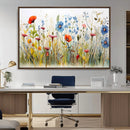 Colorful Wildflower Canvas Wall Art - Vibrant Floral