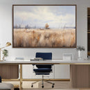 Golden Fields Wall Art Print Canvas – Serene Landscape of