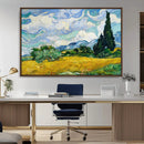 Wheatfield With Cypresses By Van Gogh Painting Wall Art