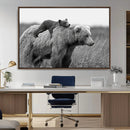 Bear and Cub Wall Art Canvas | 399 Bear Cub