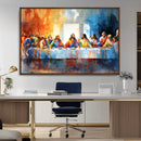 Abstract Watercolor The Last Supper Wall Art