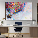 Don't Look Up Movie Canvas Wall Art - Vibrant Floating House