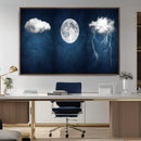 Dark Blue Cloud Art, 3 Piece Indigo Blue Wall Art, Aesthetic by MyGreatCanvas | Canvas Wall Art Prints | Photo Prints & Wall Decor