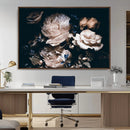 Pink Peonies Flowers Large Canvas Art Print