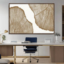 Rustic Brown Tree Ring Wall Art Canvas Print – Framed and