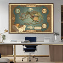 Avatar Wall Art: The Last Airbender Vintage Map - Wall Art