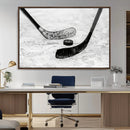 Winter Ice Hockey Sport Canvas Wall Art Print - Hockey Wall by MyGreatCanvas | Canvas Wall Art Prints | Photo Prints & Wall Decor