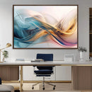 Abstract Flowing Colors Wall Art Canvas Print