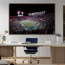 Ben Hill Griffin Stadium Night Game Triple Canvas Wall Art -
