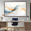 Decorative Turquoise Abstract Wave Wall Art Canvas Print by MyGreatCanvas | Canvas Wall Art Prints | Photo Prints & Wall Decor