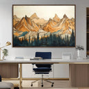 Rustic Wood Mountain Wall Art Print | Triptych Giclee Print by MyGreatCanvas | Canvas Wall Art Prints | Photo Prints & Wall Decor