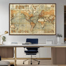 Push Pin World Map Canvas Print – Travel Tracker Wall Art by MyGreatCanvas | Canvas Wall Art Prints | Photo Prints & Wall Decor