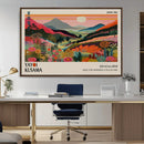 Yayoi Kusama Landscape Canvas Print, Vibrant Floral Mountain by MyGreatCanvas | Canvas Wall Art Prints | Photo Prints & Wall Decor