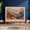 Yayoi Kusama Landscape Canvas Print, Vibrant Floral Mountain by MyGreatCanvas | Canvas Wall Art Prints | Photo Prints & Wall Decor
