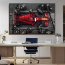 Ferrari Pit Stop Canvas Wall Art – Precision and Speed