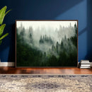 Foggy Forest Wall Art – Tranquil Green Woodland Canvas by MyGreatCanvas | Canvas Wall Art Prints | Photo Prints & Wall Decor