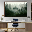 Misty Forest Wall Art – Tranquil Green Woodland Canvas by MyGreatCanvas | Canvas Wall Art Prints | Photo Prints & Wall Decor