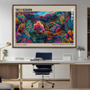 Framed Japanese 1986 Wall Art Print, Yayoi Kusama 1986 Wall
