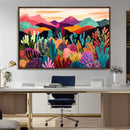 Abstract Kusama Print - Landscape Canvas Wall Art Print -
