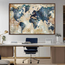 World Map Canvas Print – Framed Wall Art for Couples, by MyGreatCanvas | Canvas Wall Art Prints | Photo Prints & Wall Decor