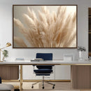 Pampas Grass Canvas Wall Art - Elegant Neutral Decor for