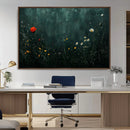 Wildflower Field Framed Wall Art, Vintage Botanical