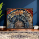Abstract Tree Ring Wall Art Canvas Print – Colorful Framed