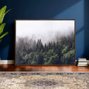 Misty Forest Wall Art | Foggy Forest Canvas Print | Large