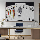 Poker Wall Art - Playing Cards Canvas Wall Art Print - Ace