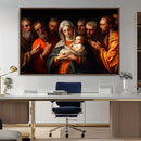 Religious Canvas Wall Art Print - Madonna and Child with