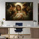 Mary Jesus Canvas Wall Art Print - Madonna and Child with
