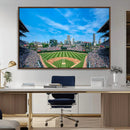 Wrigley Field Chicago Cubs Panoramic Art Multi-Piece Canvas