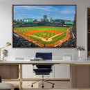 Wrigley Field Chicago Cubs Panoramic Canvas Print –
