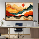 Mid Century Wall Art Print  - Abstract Woodland Print -