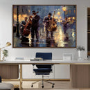 Afro Abstract Jazz Music Wall Art Canvas Print – Colorful