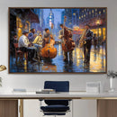 Colorful Jazz Wall Art - African American Music Canvas Print
