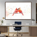 Cardinal Bird Canvas Wall Art - Male and Female Cardinal by MyGreatCanvas | Canvas Wall Art Prints | Photo Prints & Wall Decor