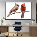 Cardinal Canvas Wall Art - Male and Female Cardinal Print - by MyGreatCanvas | Canvas Wall Art Prints | Photo Prints & Wall Decor