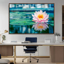 Lotus Flower Wall Art Canvas Print, Water Lily Large Wall