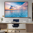 Ocean Sunset Canvas Wall Art Print – Tranquil Seascape