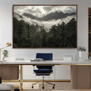 Moody Forest Wall Art – Framed Mountain Fog Canvas Artwork, by MyGreatCanvas | Canvas Wall Art Prints | Photo Prints & Wall Decor