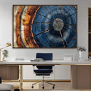 Framed Abstract Tree Ring Wall Art Print Natural Rustic Wood by MyGreatCanvas | Canvas Wall Art Prints | Photo Prints & Wall Decor